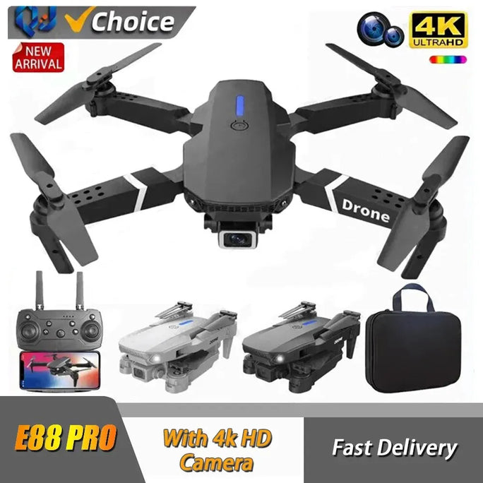 Drone 4K  WIFI Brinquedo HD Camera Foldable Helicopter.