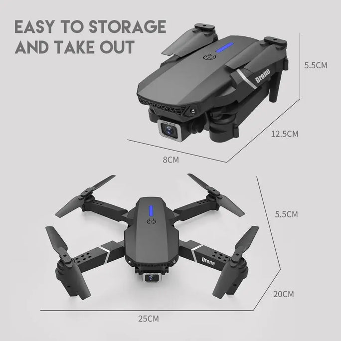 Drone 4K  WIFI Brinquedo HD Camera Foldable Helicopter.