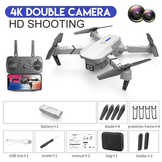 Drone 4K  WIFI Brinquedo HD Camera Foldable Helicopter.