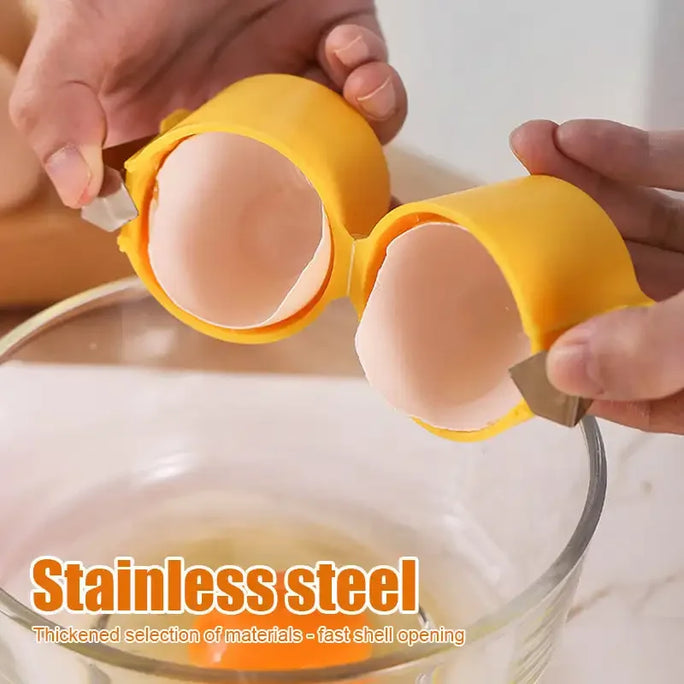 New Egg Shell Opener,Press Egg Shell Separator,Portable Egg Opener,Kitchen Handheld Egg Shell,Crusher Household